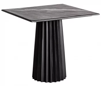 Cтол из мрамора Plisse Wood 80X80X75 CM