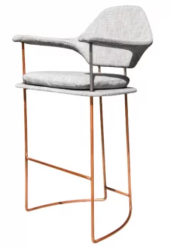 Стул барный Mova 65X61X113 CM серый
