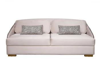 Диван Palazzo 240М трёхместный раскладной бежевый с принтом Colt002+Ana Beg 105X95X240 CM