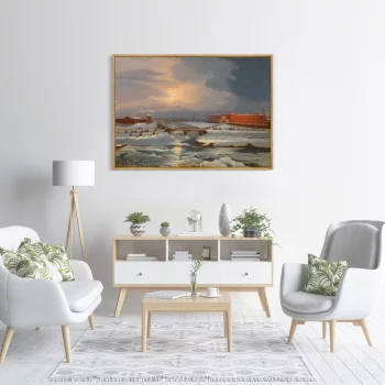 Постер на холсте Winter 105X75 CM