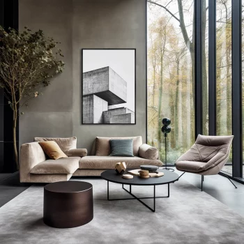 Постер на холсте The Structure of the Forms 75X105 CM