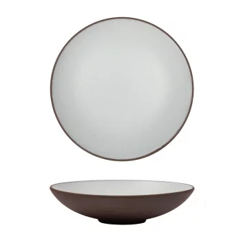 Салатник 650 мл d 23 cм h3 cм White Matt New Brown Taiga P.L. [1]