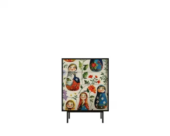 Вертикальный комод с четырьмя ящиками Emerson 80X45X110 CM