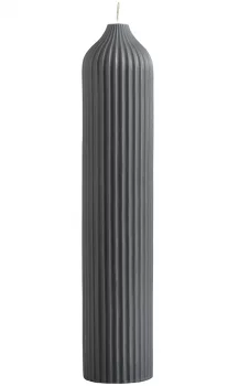 Свеча декоративная Edge 5X5X26 CM графитового цвета