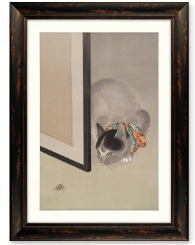 Постер Cat Watching a Spider 61X81 CM