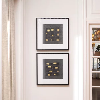 Комплект из двух постеров Black Squares by Michael Willett 74X74 / 74X74 CM