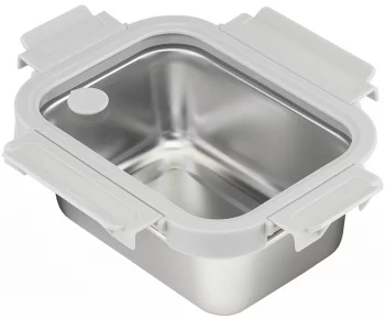 Ланч-бокс стальной со стеклянной крышкой 800 ml