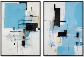 Набор из двух постеров на холсте Winter Morning 75X105 / 75X105 CM