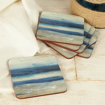 Набор из 6 подставок Blue Abstract 10X10 CM