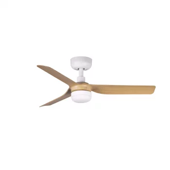 Потолочный вентилятор MINI PUNT S белый светлое дерево 90X26.3 CM