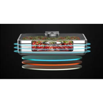 Мармит индукционный 5,5 л 2/3*65 с откидной крышкой и окном 41*48*15 см Burano SUNNEX
