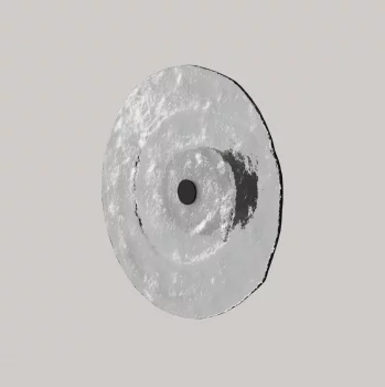 Круглый настенный светильник Lida матовый черный 30 CM