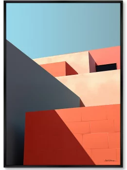 Набор из двух постеров на холсте City morning geometry 75X105 / 75X105 CM