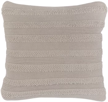 Подушка из хлопка с буклированной вязкой Essential 45X45 CM светло-серого цвета