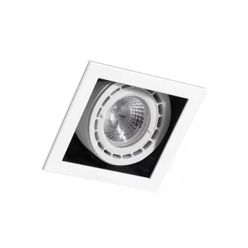 Встраиваемый светильник с рамкой, белый LED 7/12 Вт 3000K 56 11X11X10 CM