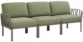 Диван садовый с подушками Komodo 216X78X88 CM