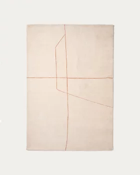 Ковер из синтетического волокна Delide с оранжевым графическим узором 160X230 CM