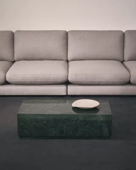 Журнальный столик Sorein из зелёного мрамора 100X50 CM