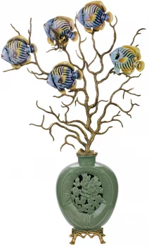 Ваза декоративная Fish on coral 63X18X90 CM
