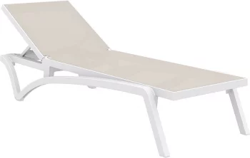 Шезлонг-лежак Pacific 193X68X35 CM бежевый