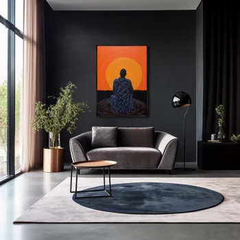 Постер на холсте Waiting for the Sun 75X105 CM