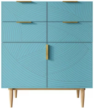 Комод Line 90X60X105 CM blue