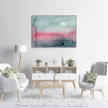 Постер на холсте Sunset on the river 105X75 CM