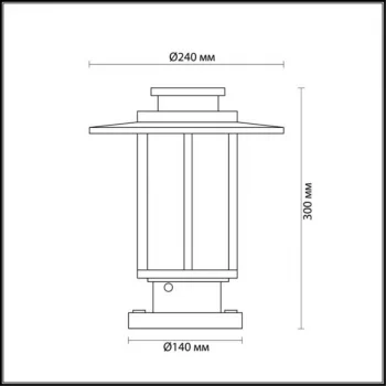 Садово-парковый светильник Mito
