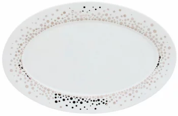 Овальное блюдо Myth Silver Rain 31X20 CM