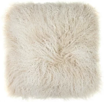 Подушка из меха тибетской козы Tibetan 40X40 CM  Arctic Sunrise