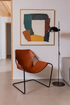 Черный торшер DOMINICA 41,6X150 CM