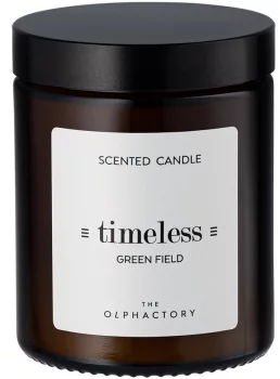 Свеча ароматическая The Olphactory Timeless Green field 30 часов горения