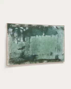 Абстрактная картина Selnar зелёная 202X122 CM