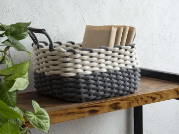 Корзина TODI Grey M 30X27X19 CM