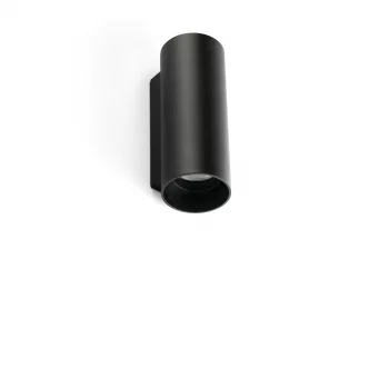 Уличный настенный светильник KOV круглый черный LED 2x6W 2700K 14°/14° 21.2X8.7 CM
