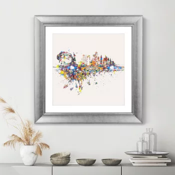 Постер New York an optimistic abstraction 61X61 CM