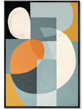 Набор из двух постеров на холсте Spatial form of colors 75X105 / 75X105 CM