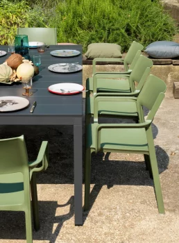 Стол металлический раздвижной Rio Alu 140-210X85X76 CM