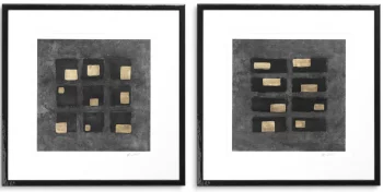 Комплект из двух постеров Black Squares by Michael Willett 74X74 / 74X74 CM