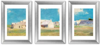 Набор из 3-х картин Breton Village 51X71 / 51X71 CM 