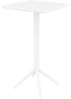 Стол пластиковый барный Sky Folding Bar 60X60X108 CM белый