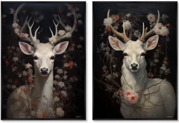 Набор из двух постеров на холсте Magic Deer 75X105 / 75X105 CM