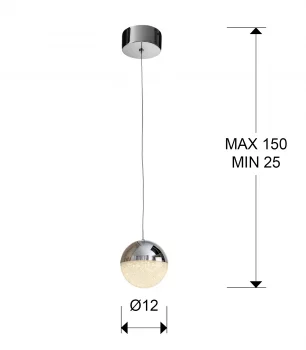 Подвесной светильник Sphere 1L Ø12 12 CM