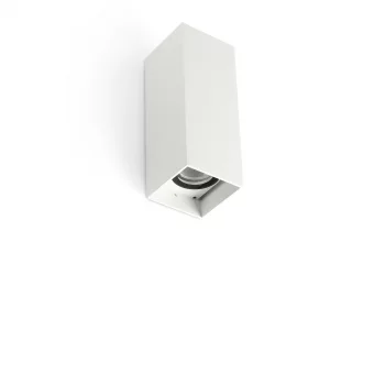 Уличный настенный светильник KOV квадратный белый LED 2x6W 3000K 34°/34° 21,2X8,7X8 CM