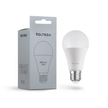 Умная светодиодная лампа Voltega Wi‑Fi LED E27 9Вт 2700–6500K