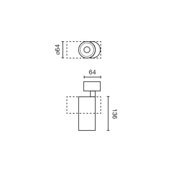 Потолочный светильник Fost Surface 6,4 CM