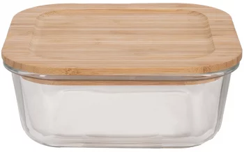 Контейнер для хранения с крышкой из бамбука 800 ml