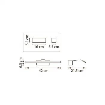 Настенная подсветка Muro Spec 42X21X6 CM