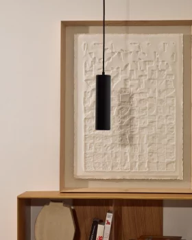 Потолочный светильник Andia из алюминия с черной окрашенной отделкой 10X10X280 CM