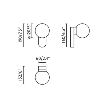 Настенный светильник MABE матовый никель LED 6W 3000K 12X15.2X19 CM